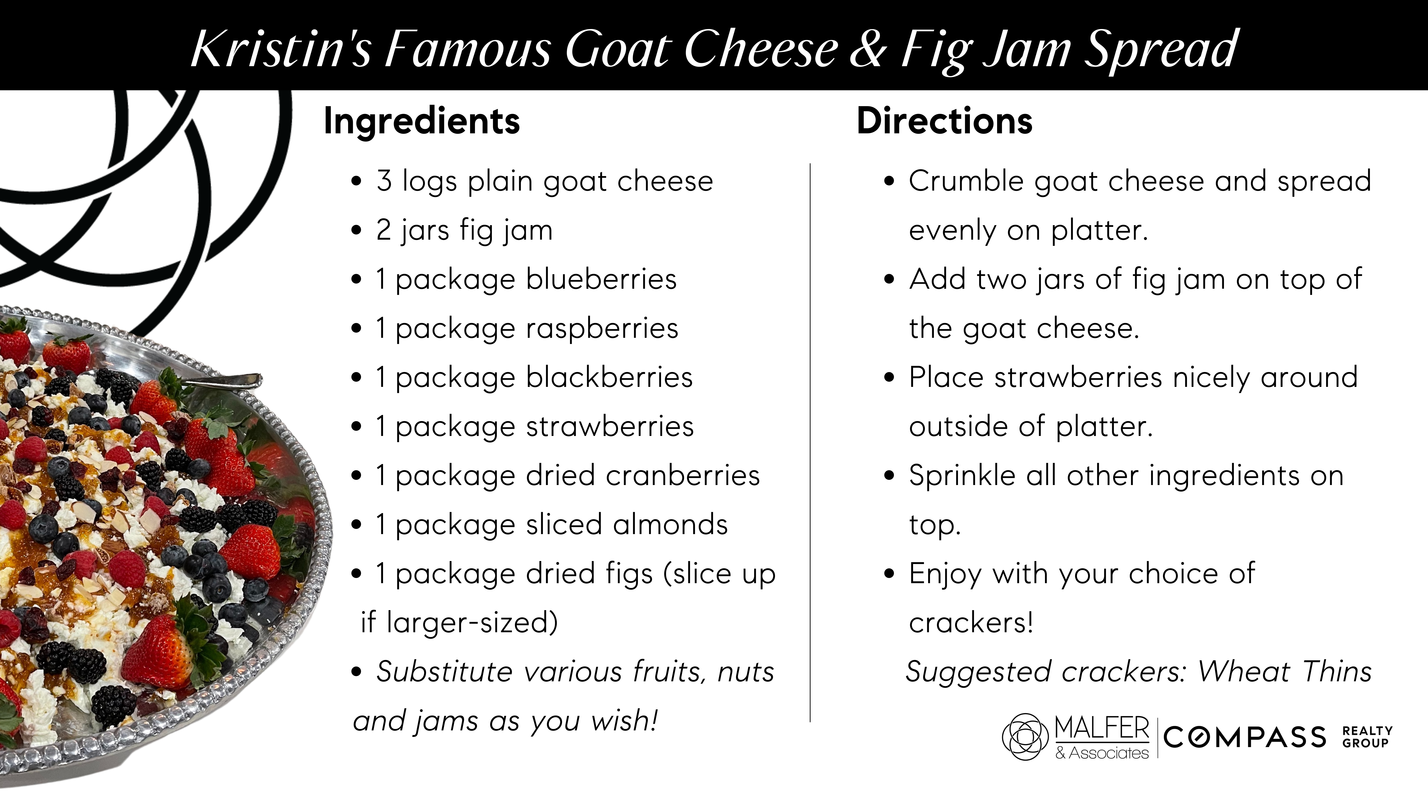Goat Cheese & Fig Spread Recipe